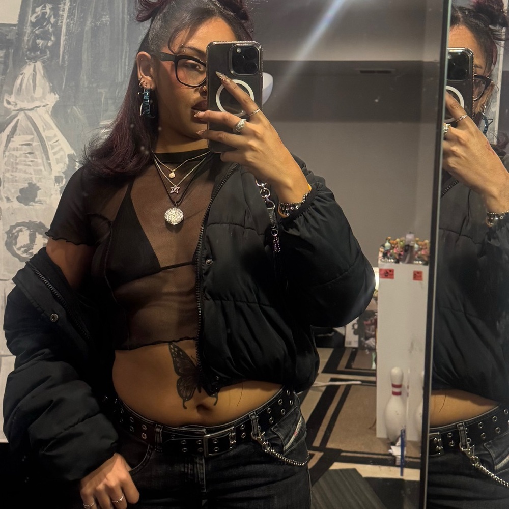 Women's Black Puffer Jacket